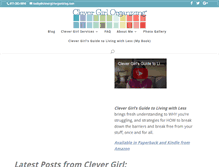 Tablet Screenshot of clevergirlorganizing.com